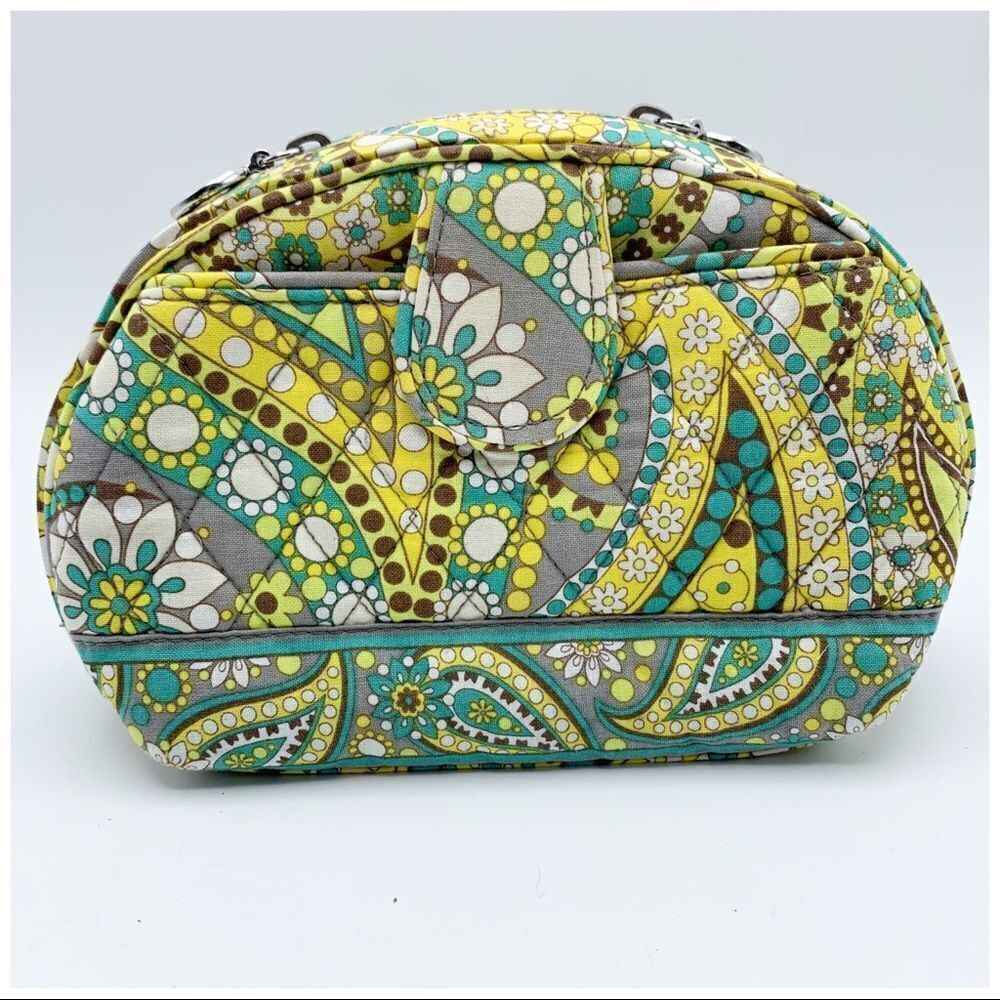 Vera Bradley Medium Lemon Parfait Cosmetic bag EUC - Picture 2 of 10